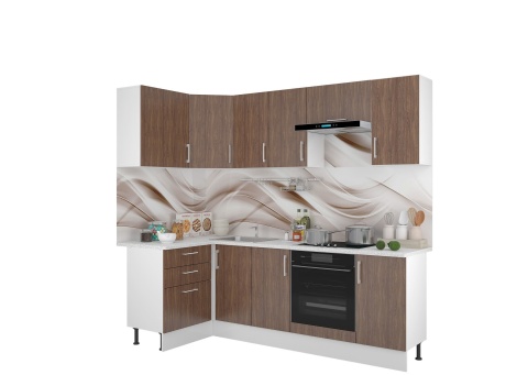 Кухонный Гарнитур Евро МДФ №7 1200 х 2400 мм/Разные Цвета