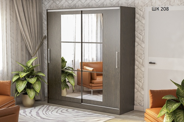 Шкаф-Купе Барселона №208 Разные Цвета (Д-1500/1700/2000 х  В-2200 х Г-600 мм)